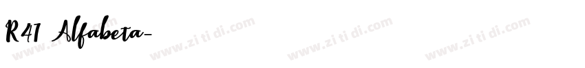 R41 Alfabeta字体转换